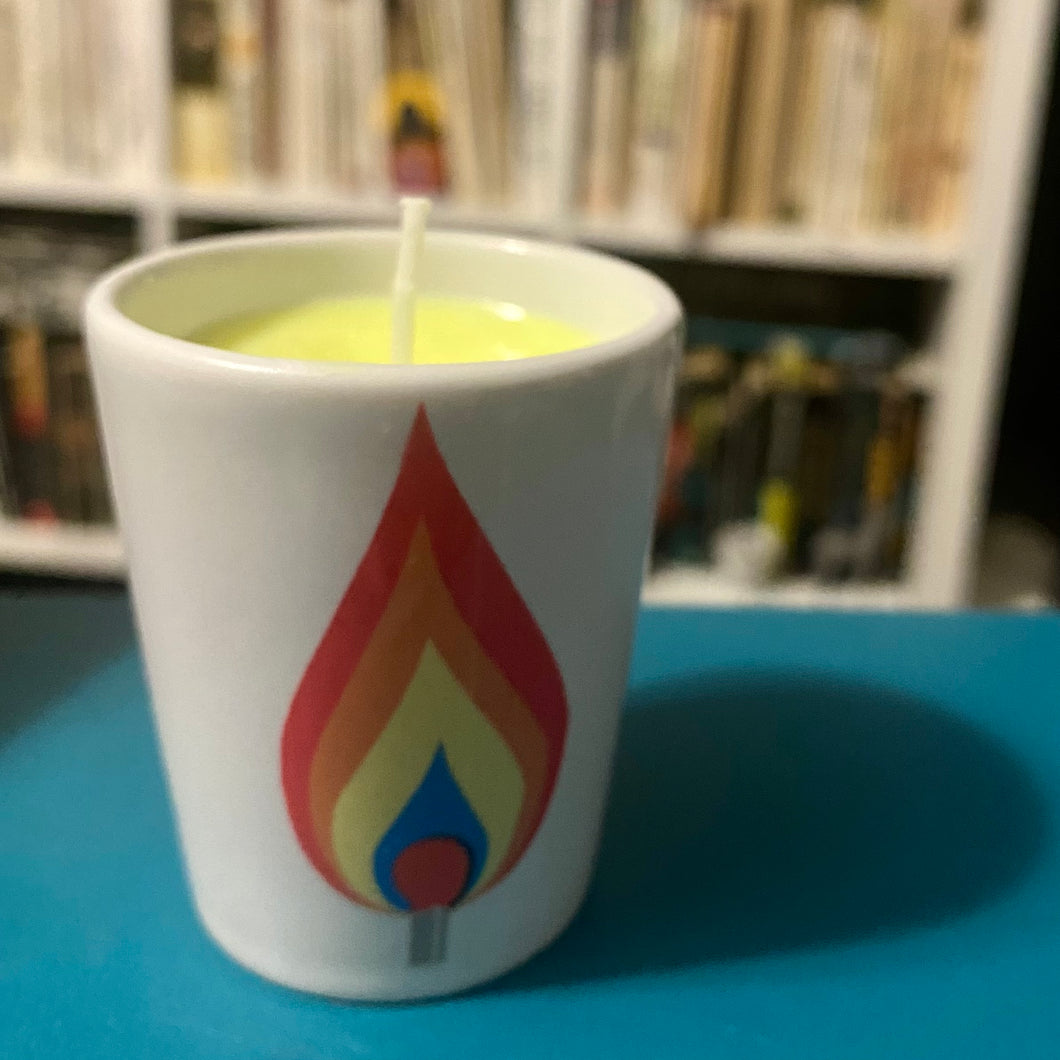 Flame Shot Glass Candle