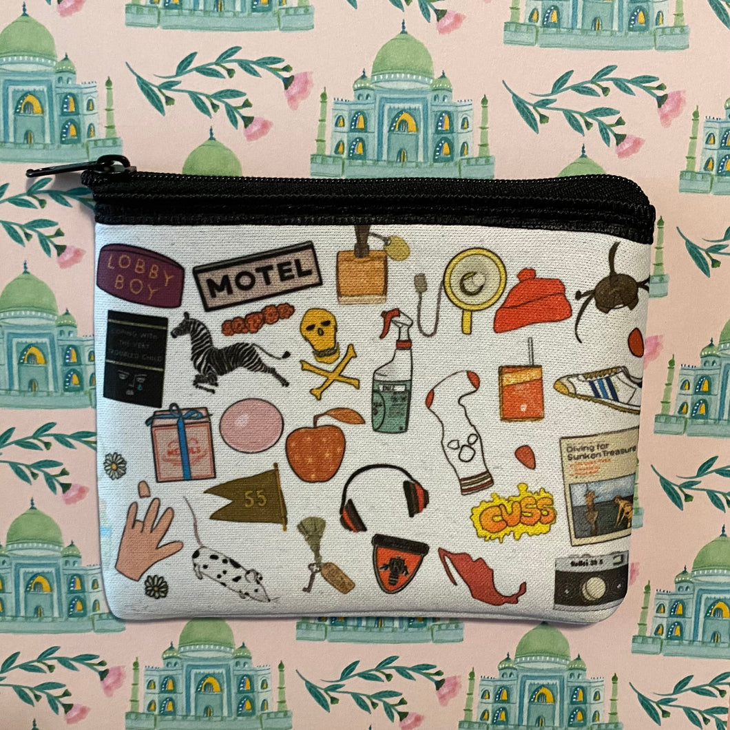 Films of Wes Anderson Coin Purse/Pouch