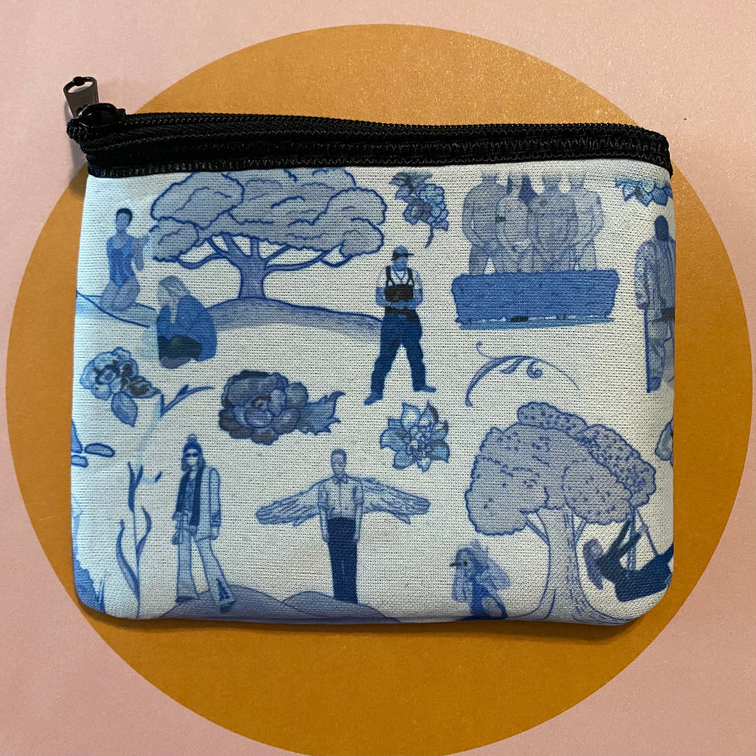 90s Toile Coin Purse/Pouch