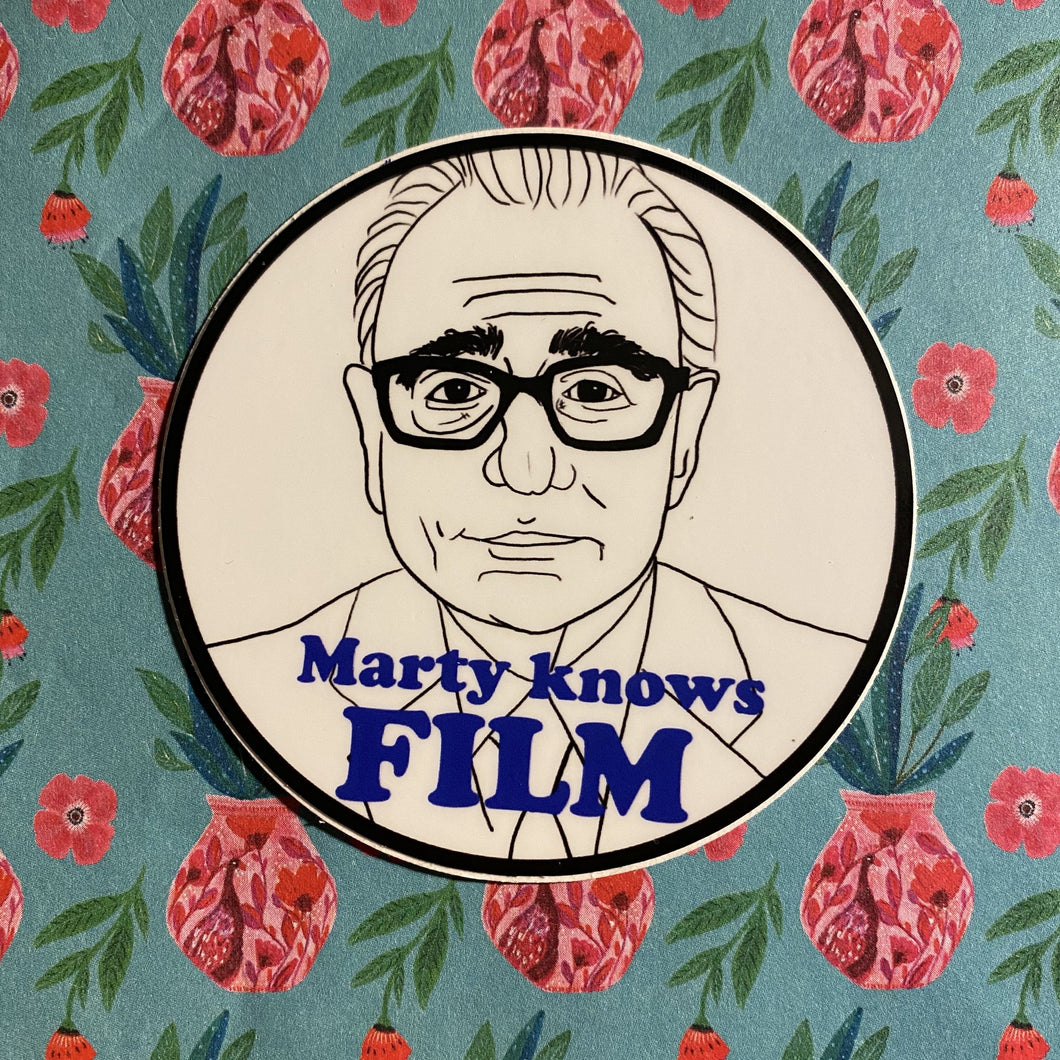 Marty Knows Film Sticker